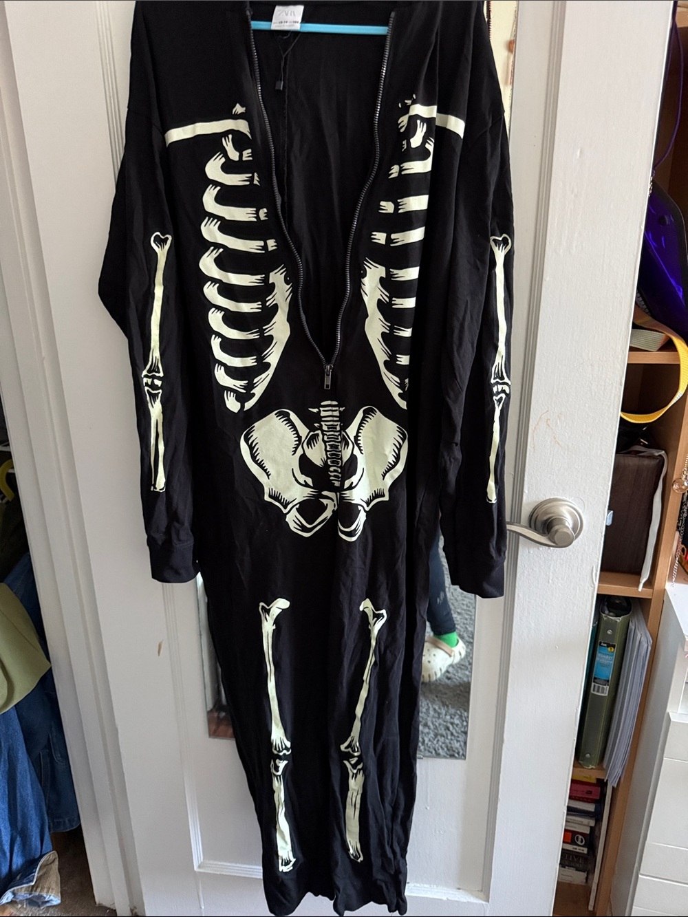 Glow in Dark Skeleton Kids Costume - Black